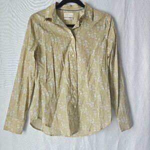 J. CREW Slim-fit Button Up Shirt Featuring Liberty® Capel Floral Fabric Size 4